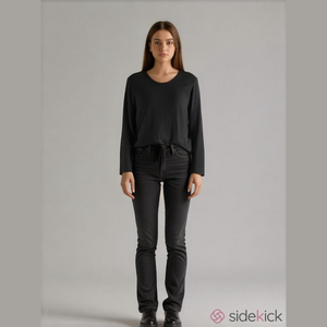 Madewell dark gray lightweight long sleeve blouse with waist tie. Size M, EUC